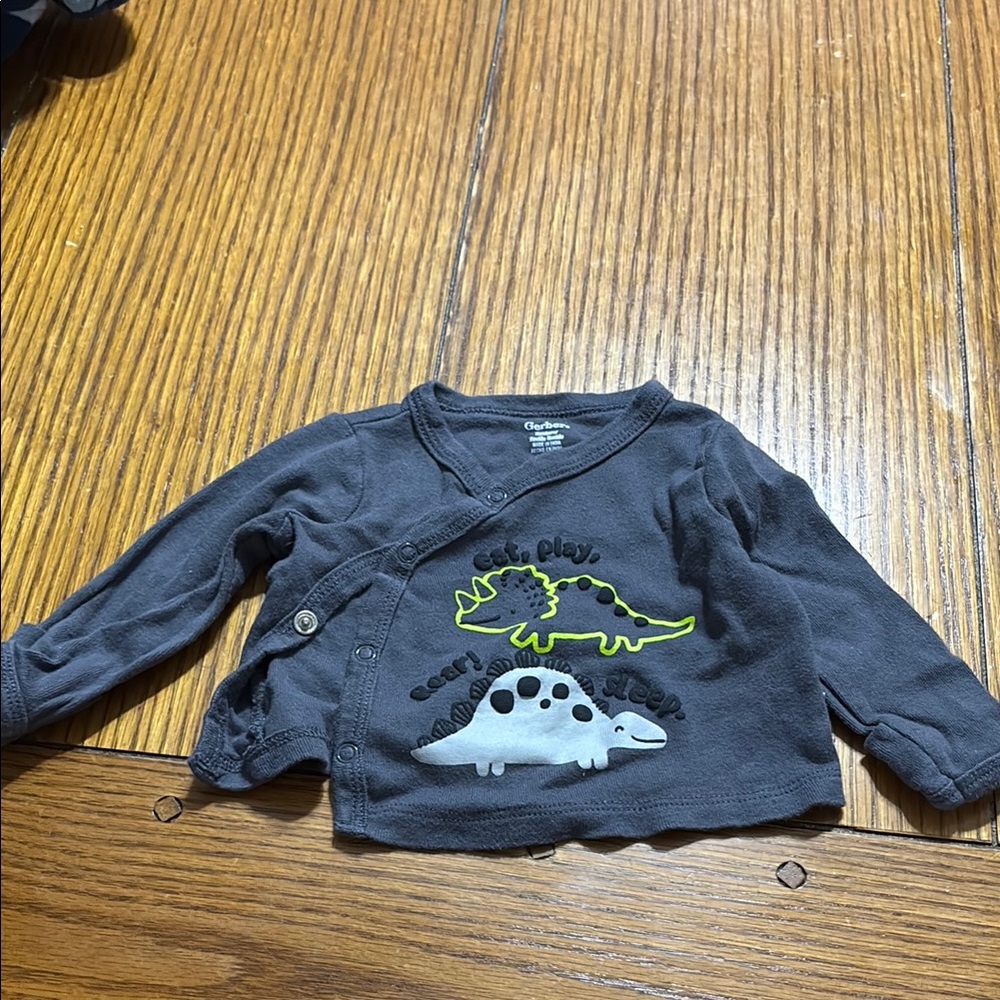 Carter's Gray Dinosaur Kids Shirt